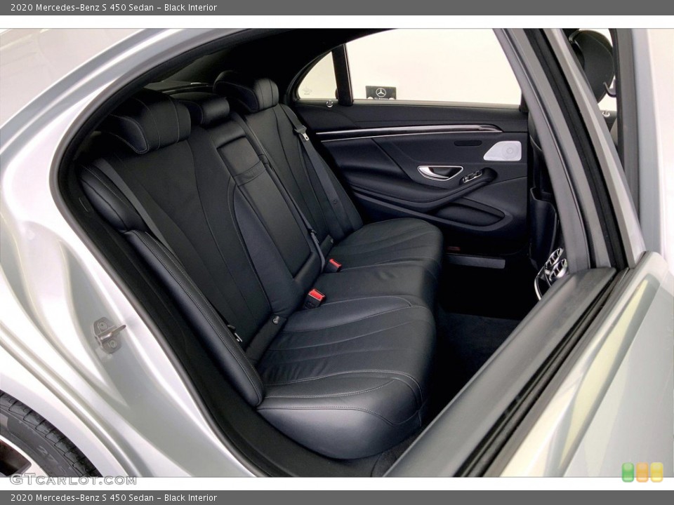 Black Interior Rear Seat for the 2020 Mercedes-Benz S 450 Sedan #146188722