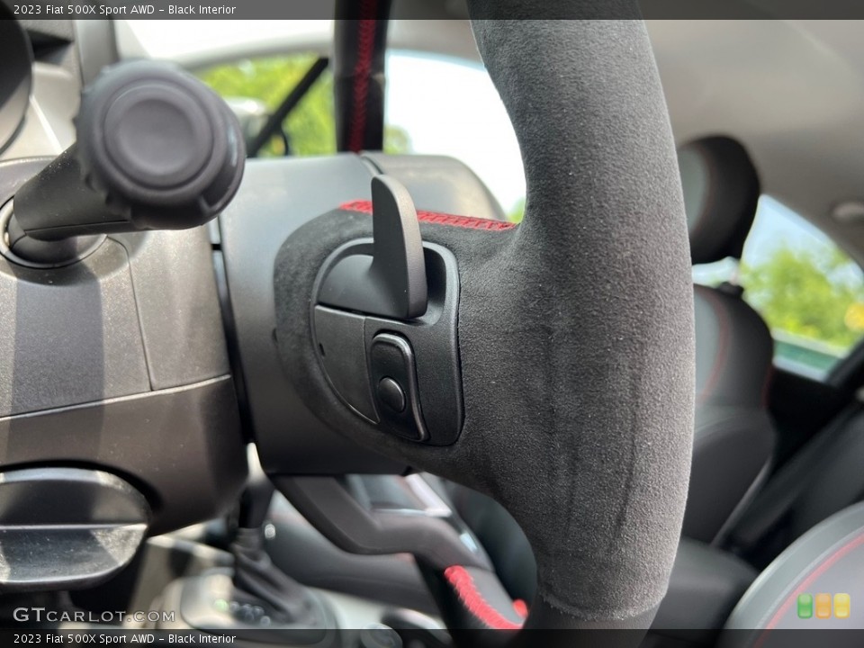 Black Interior Steering Wheel for the 2023 Fiat 500X Sport AWD #146189088