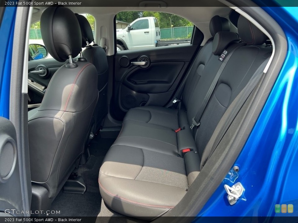 Black Interior Rear Seat for the 2023 Fiat 500X Sport AWD #146189111