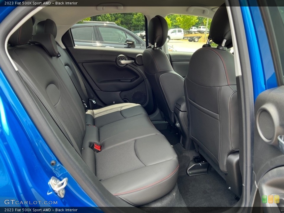 Black Interior Rear Seat for the 2023 Fiat 500X Sport AWD #146189181