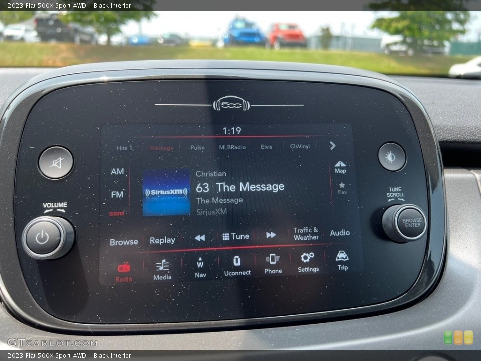 Black Interior Audio System for the 2023 Fiat 500X Sport AWD #146189280