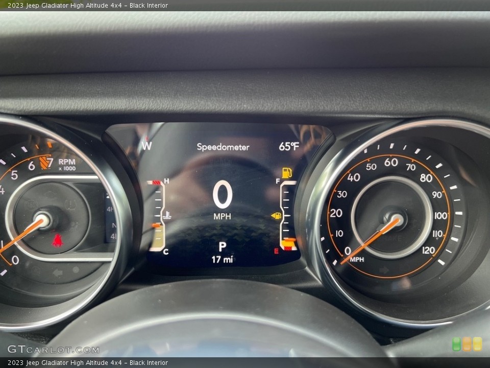 Black Interior Gauges for the 2023 Jeep Gladiator High Altitude 4x4 #146190069