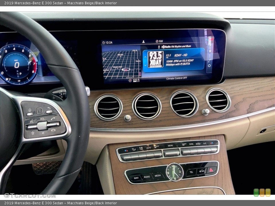 Macchiato Beige/Black Interior Dashboard for the 2019 Mercedes-Benz E 300 Sedan #146190209