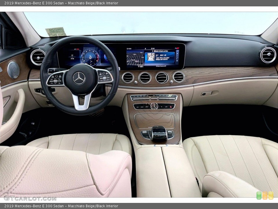 Macchiato Beige/Black 2019 Mercedes-Benz E Interiors