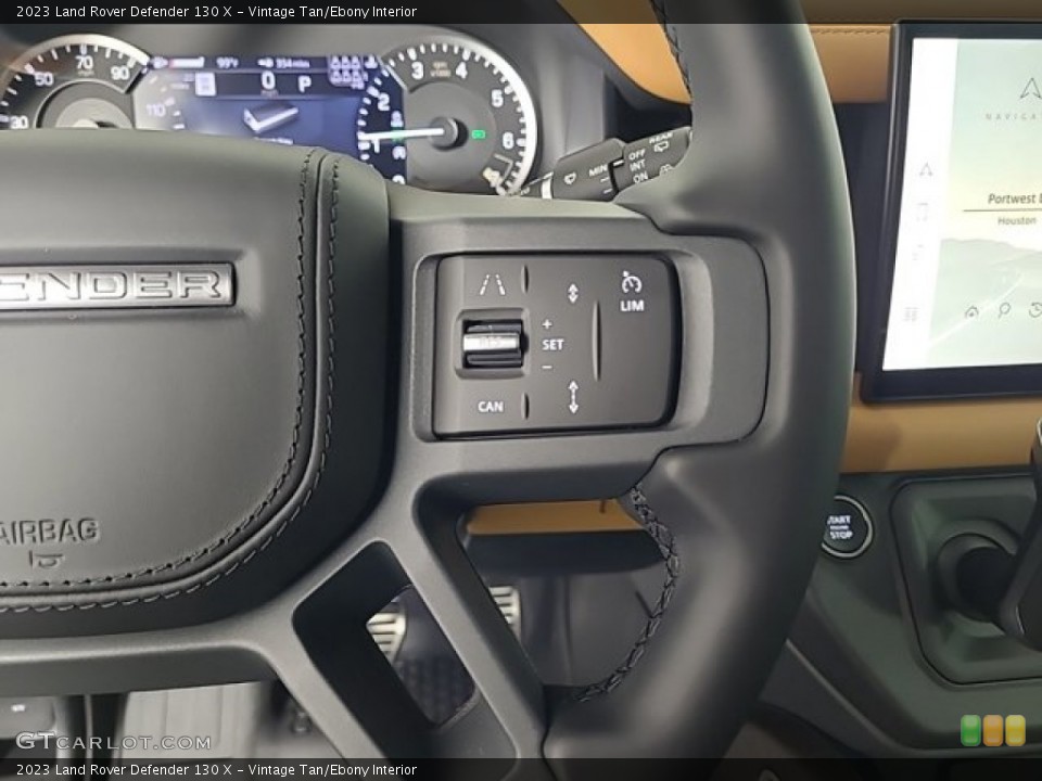 Vintage Tan/Ebony Interior Steering Wheel for the 2023 Land Rover Defender 130 X #146190484