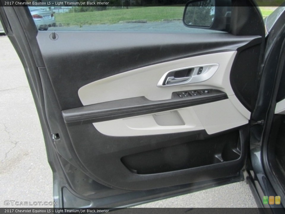 Light Titanium/Jet Black Interior Door Panel for the 2017 Chevrolet Equinox LS #146190485