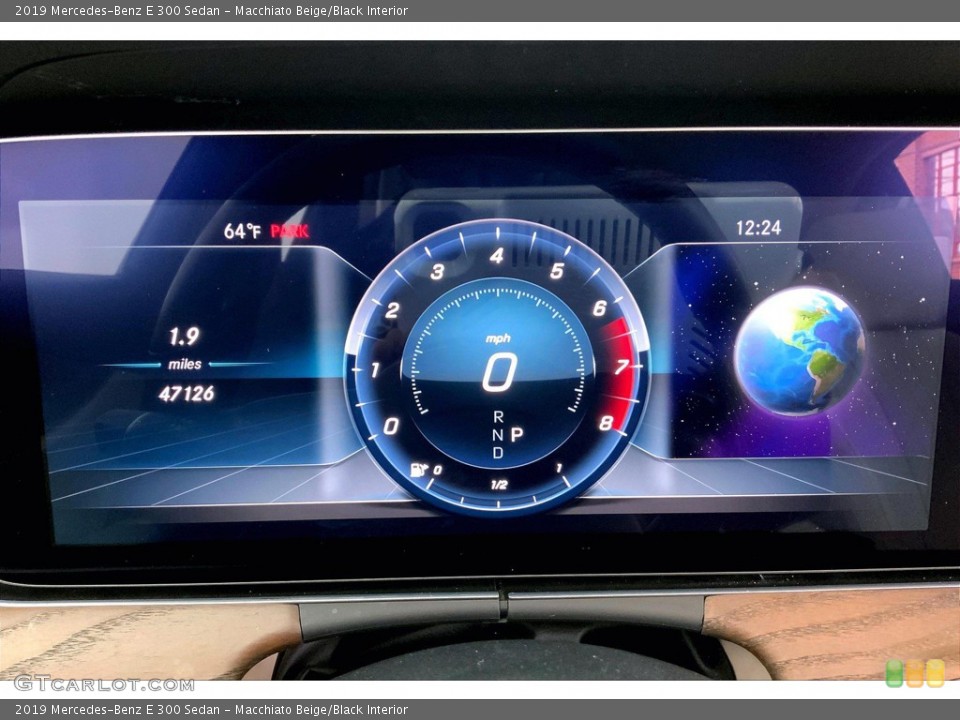 Macchiato Beige/Black Interior Gauges for the 2019 Mercedes-Benz E 300 Sedan #146190669