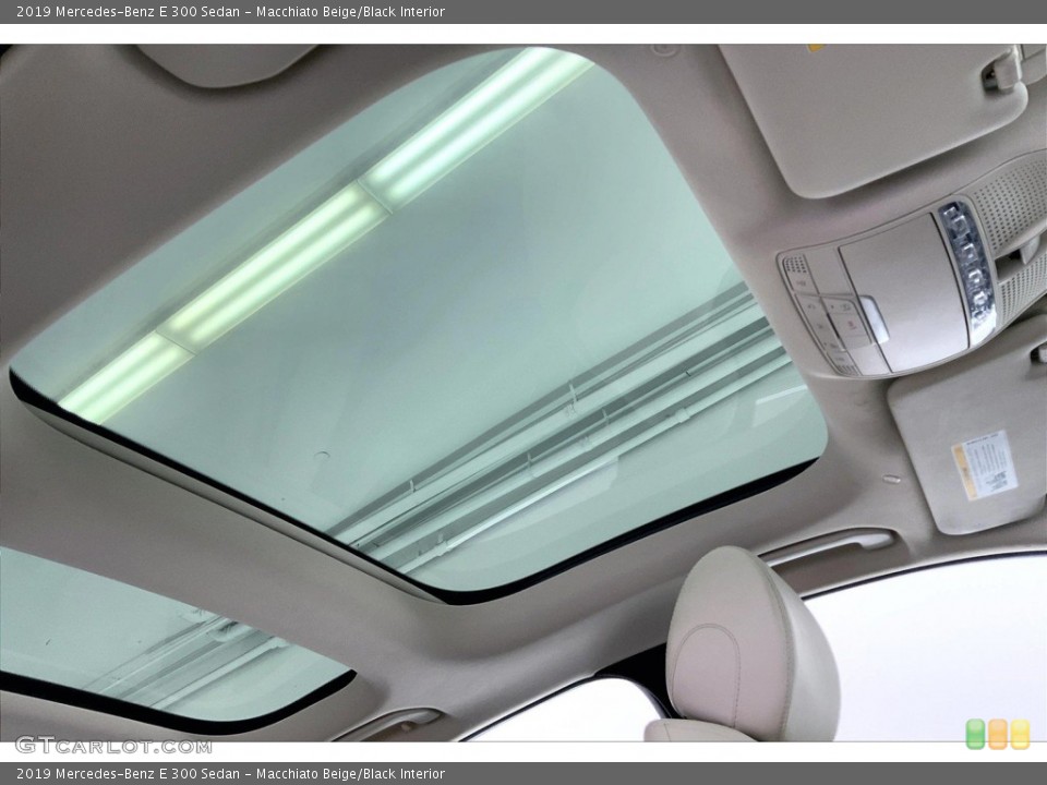 Macchiato Beige/Black Interior Sunroof for the 2019 Mercedes-Benz E 300 Sedan #146190729