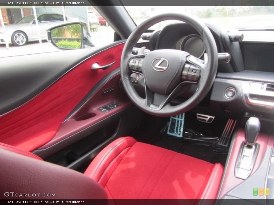 Circuit Red Interior Front Seat for the 2021 Lexus LC 500 Coupe #146190975