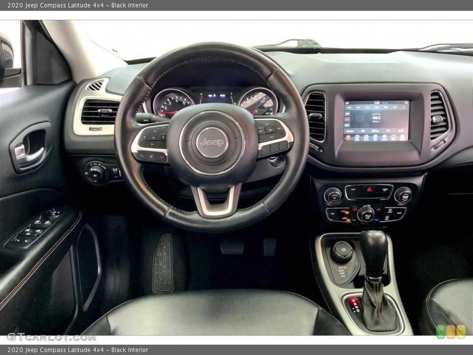 Black Interior Dashboard for the 2020 Jeep Compass Latitude 4x4 #146191048