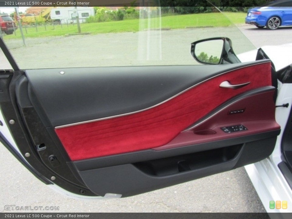 Circuit Red Interior Door Panel for the 2021 Lexus LC 500 Coupe #146191116