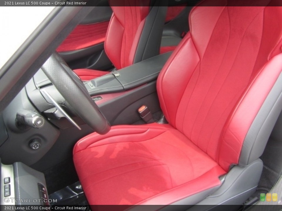 Circuit Red Interior Front Seat for the 2021 Lexus LC 500 Coupe #146191137