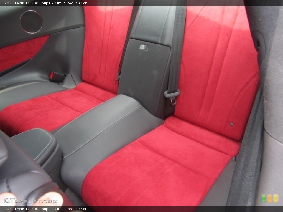 Circuit Red Interior Rear Seat for the 2021 Lexus LC 500 Coupe #146191158