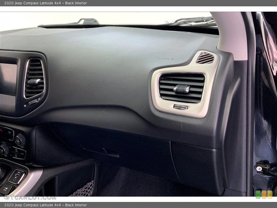 Black Interior Dashboard for the 2020 Jeep Compass Latitude 4x4 #146191374