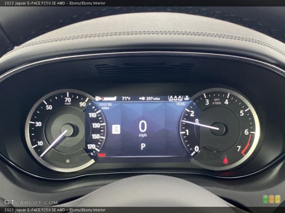 Ebony/Ebony Interior Gauges for the 2023 Jaguar E-PACE P250 SE AWD #146191515
