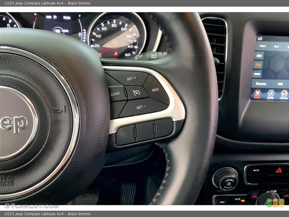 Black Interior Steering Wheel for the 2020 Jeep Compass Latitude 4x4 #146191524