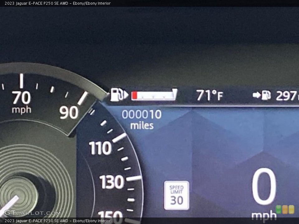 Ebony/Ebony Interior Gauges for the 2023 Jaguar E-PACE P250 SE AWD #146191536