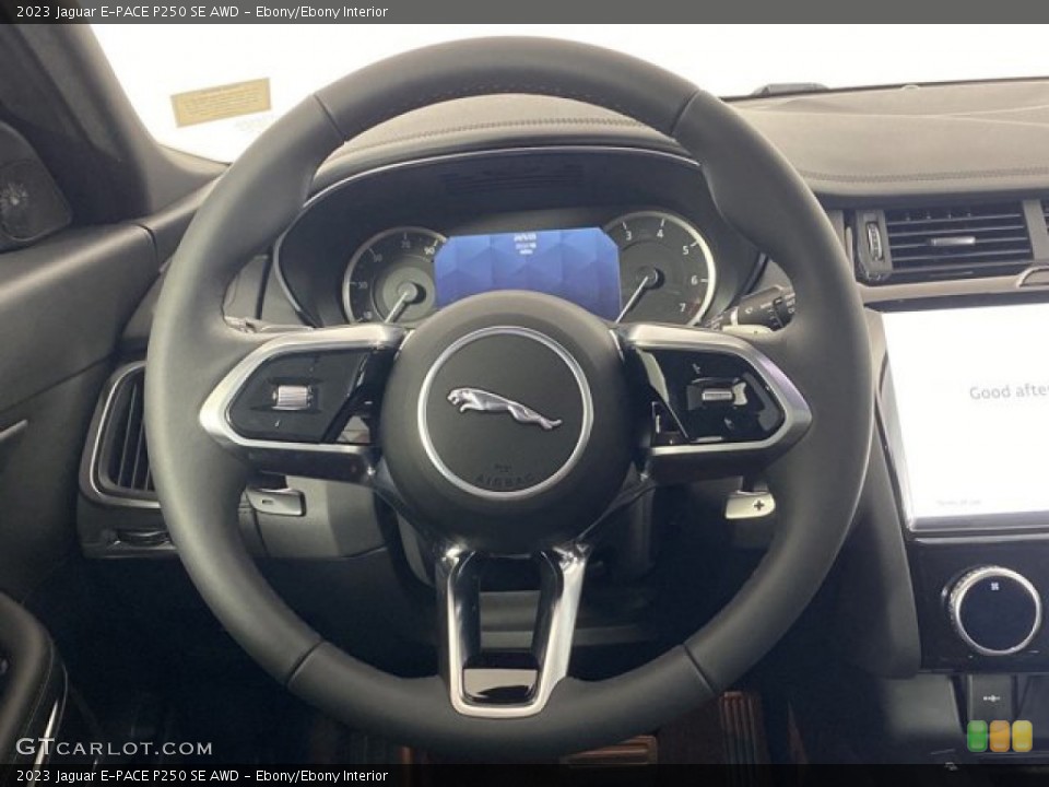 Ebony/Ebony Interior Steering Wheel for the 2023 Jaguar E-PACE P250 SE AWD #146191557
