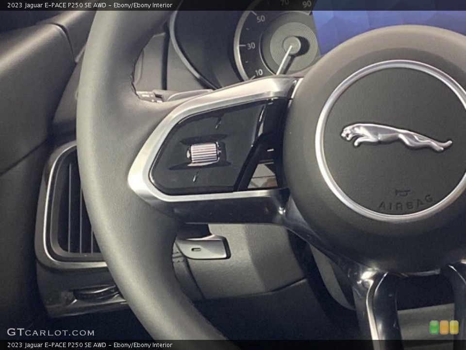 Ebony/Ebony Interior Steering Wheel for the 2023 Jaguar E-PACE P250 SE AWD #146191578