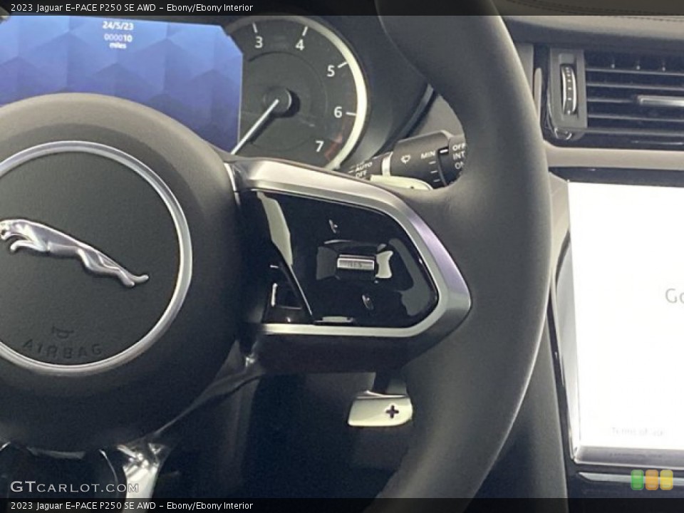 Ebony/Ebony Interior Steering Wheel for the 2023 Jaguar E-PACE P250 SE AWD #146191596