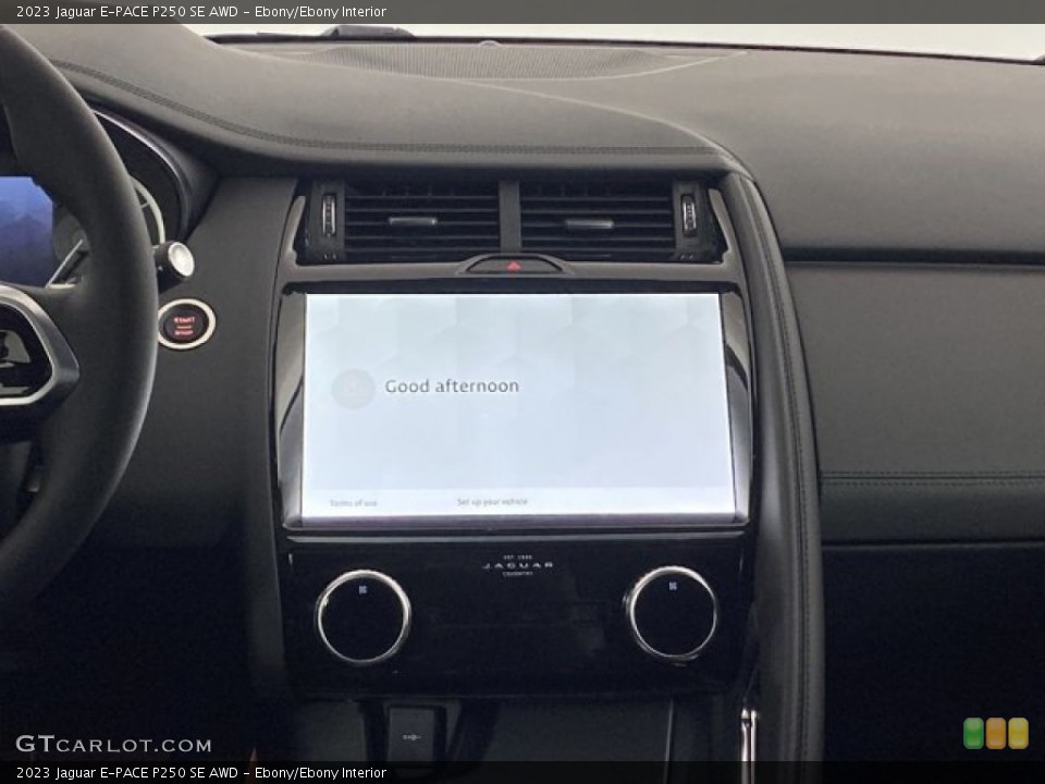 Ebony/Ebony Interior Controls for the 2023 Jaguar E-PACE P250 SE AWD #146191617