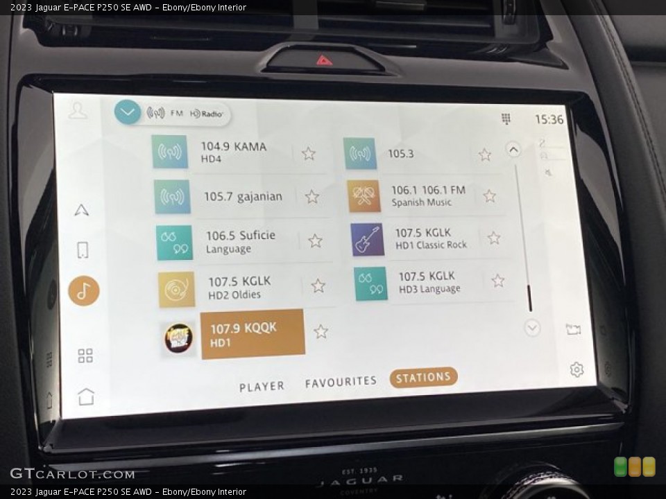 Ebony/Ebony Interior Audio System for the 2023 Jaguar E-PACE P250 SE AWD #146191638