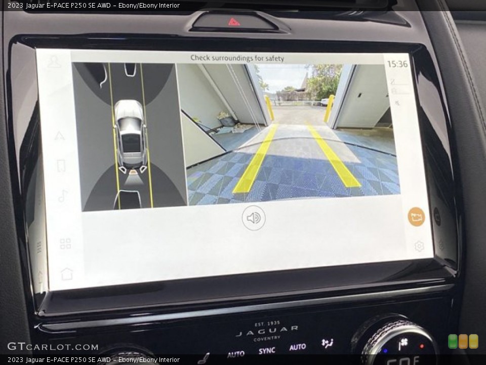 Ebony/Ebony Interior Controls for the 2023 Jaguar E-PACE P250 SE AWD #146191659
