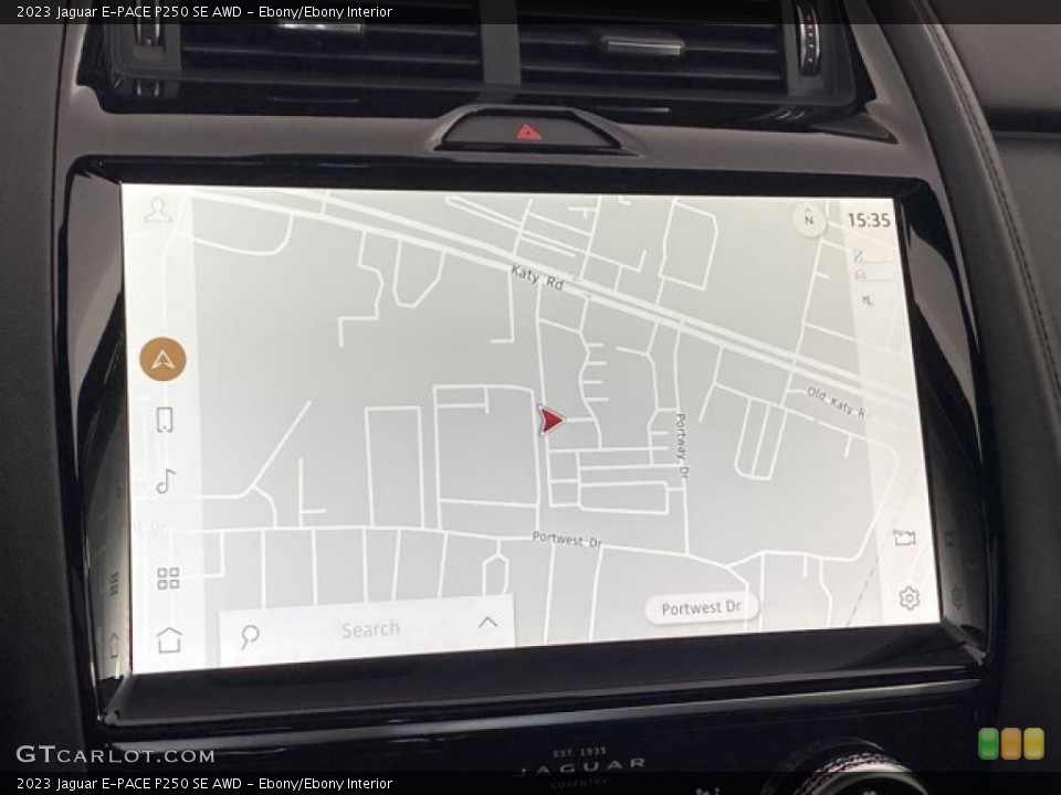 Ebony/Ebony Interior Navigation for the 2023 Jaguar E-PACE P250 SE AWD #146191677