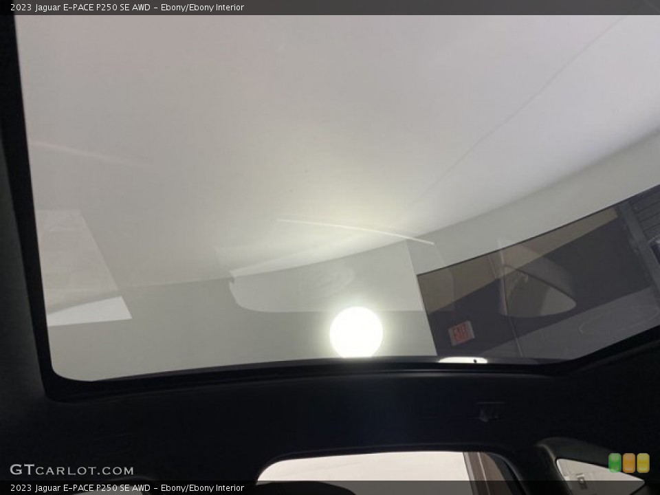 Ebony/Ebony Interior Sunroof for the 2023 Jaguar E-PACE P250 SE AWD #146191702