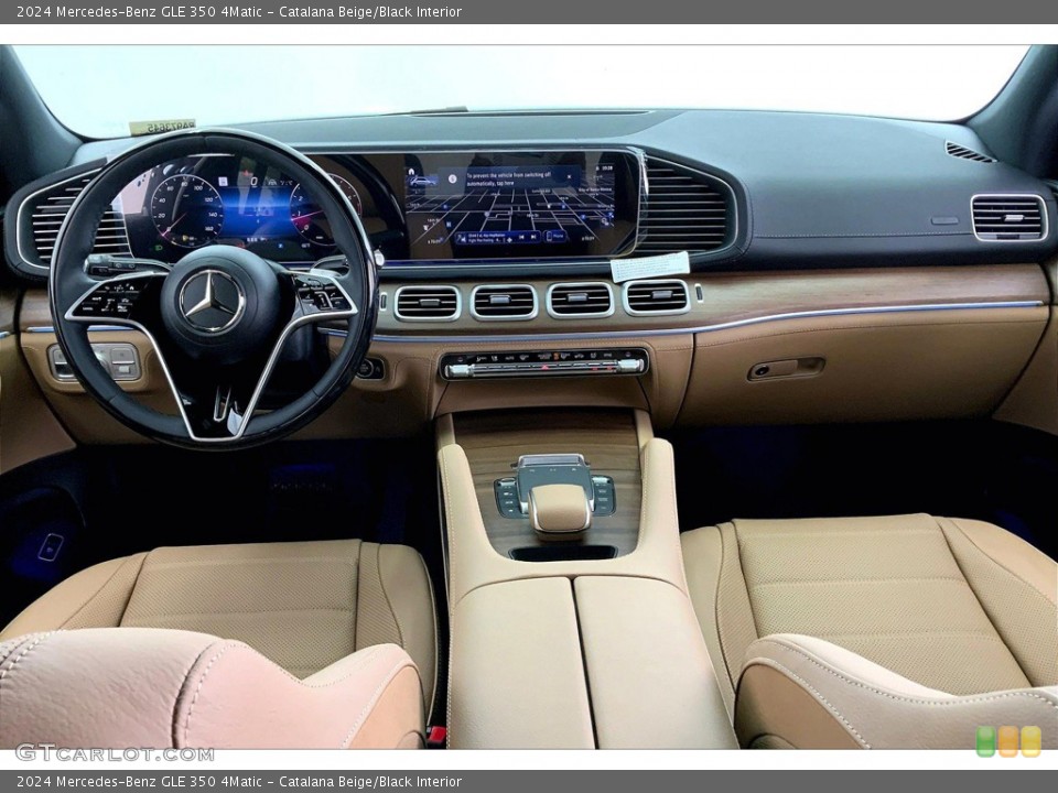 Catalana Beige/Black Interior Dashboard for the 2024 Mercedes-Benz GLE 350 4Matic #146193561