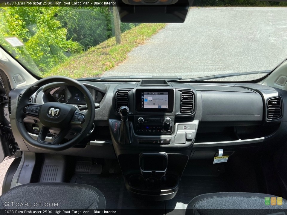 Black Interior Dashboard for the 2023 Ram ProMaster 2500 High Roof Cargo Van #146193934