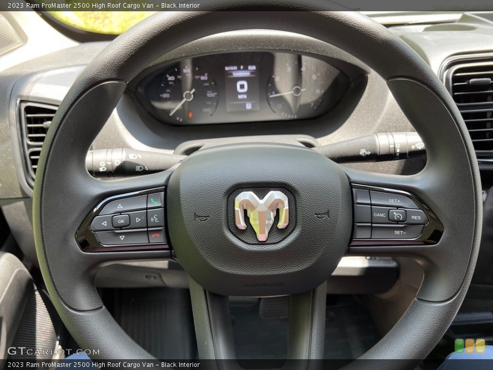 Black Interior Steering Wheel for the 2023 Ram ProMaster 2500 High Roof Cargo Van #146193963