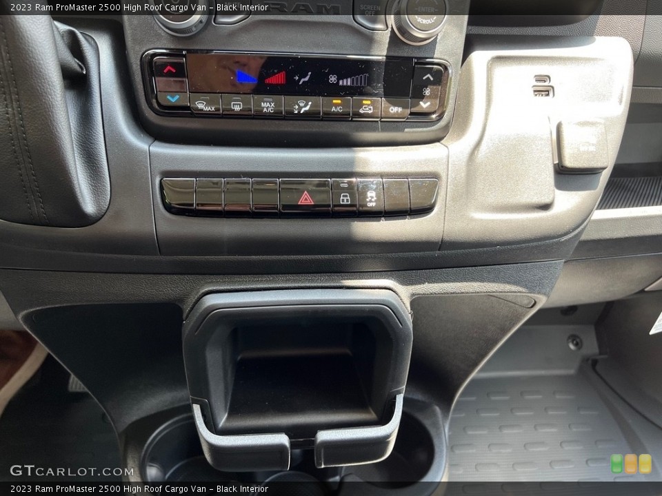 Black Interior Controls for the 2023 Ram ProMaster 2500 High Roof Cargo Van #146194101