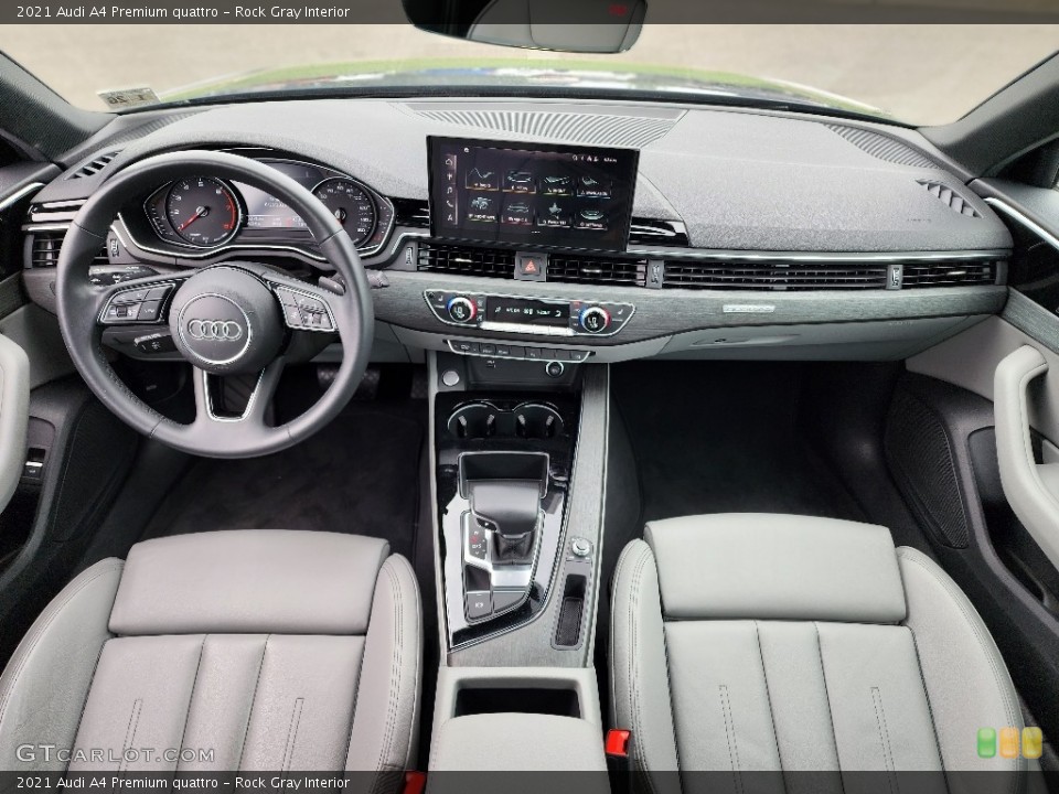 Rock Gray Interior Photo for the 2021 Audi A4 Premium quattro #146195356