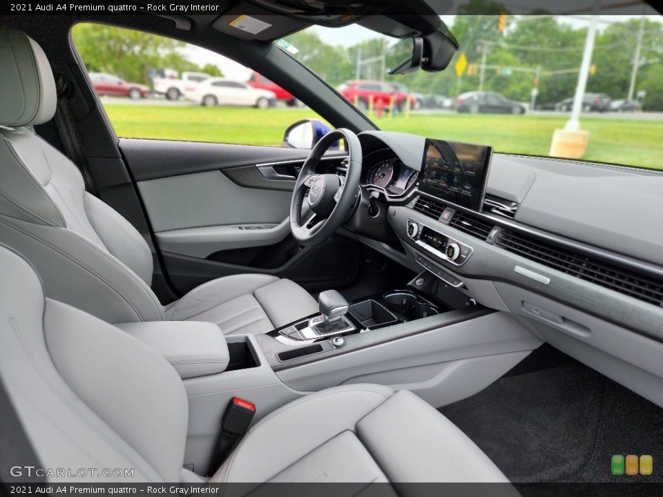 Rock Gray Interior Front Seat for the 2021 Audi A4 Premium quattro #146195637