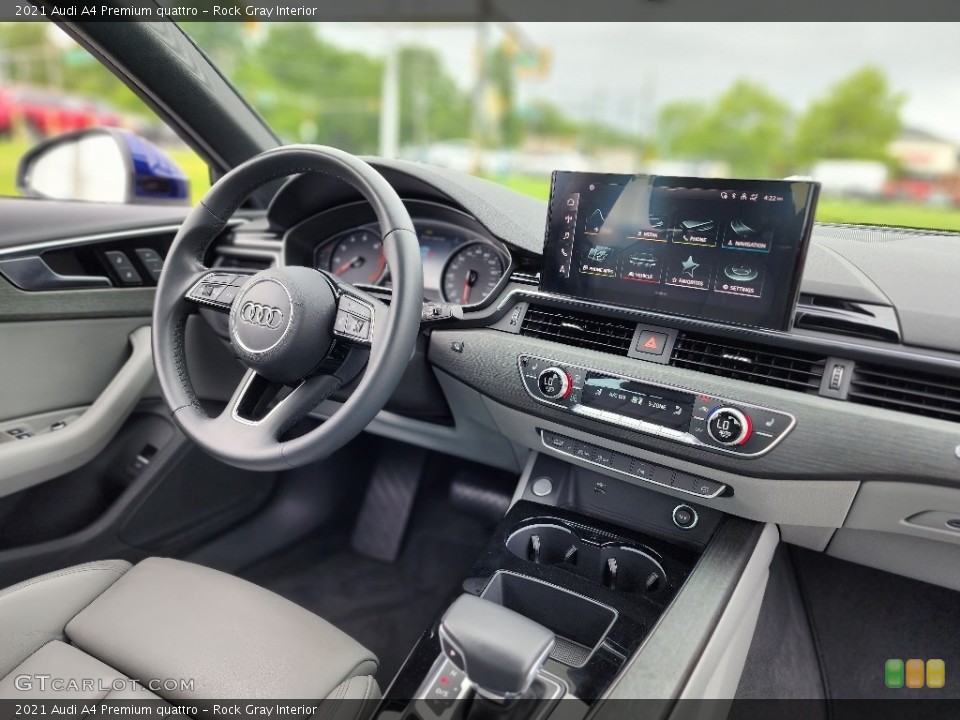 Rock Gray Interior Dashboard for the 2021 Audi A4 Premium quattro #146195652