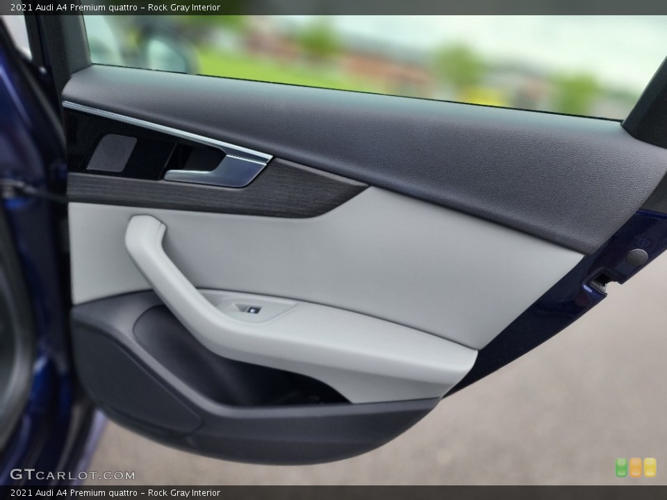 Rock Gray Interior Door Panel for the 2021 Audi A4 Premium quattro #146195697
