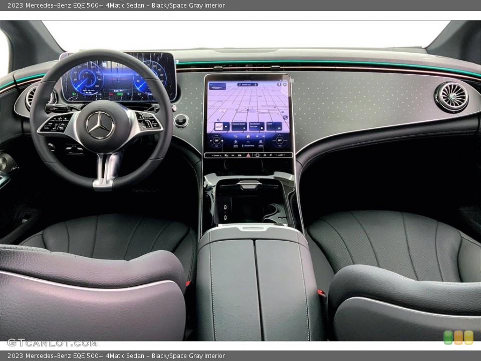Black/Space Gray Interior Dashboard for the 2023 Mercedes-Benz EQE 500+ 4Matic Sedan #146195756