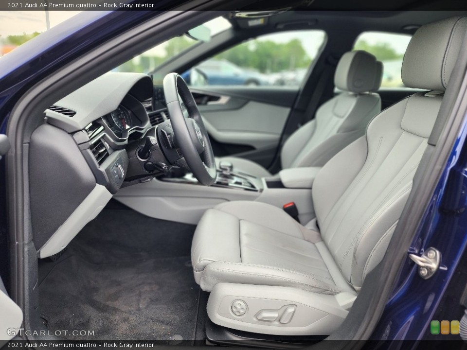 Rock Gray Interior Photo for the 2021 Audi A4 Premium quattro #146195766