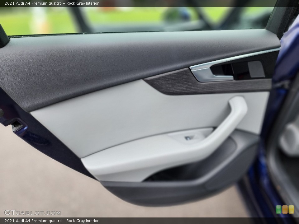 Rock Gray Interior Door Panel for the 2021 Audi A4 Premium quattro #146195805