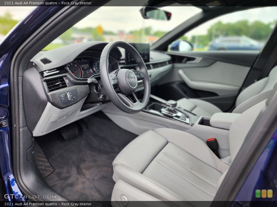 Rock Gray Interior Photo for the 2021 Audi A4 Premium quattro #146195832