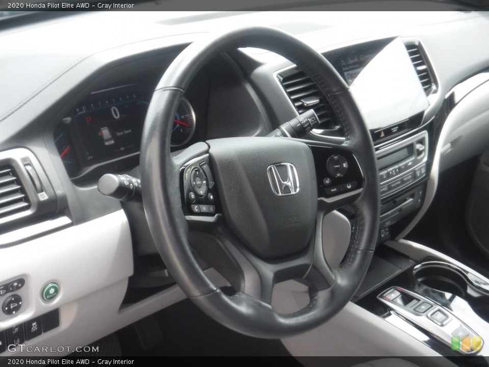 Gray Interior Dashboard for the 2020 Honda Pilot Elite AWD #146195853