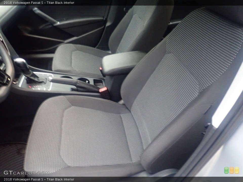 Titan Black Interior Front Seat for the 2018 Volkswagen Passat S #146195877