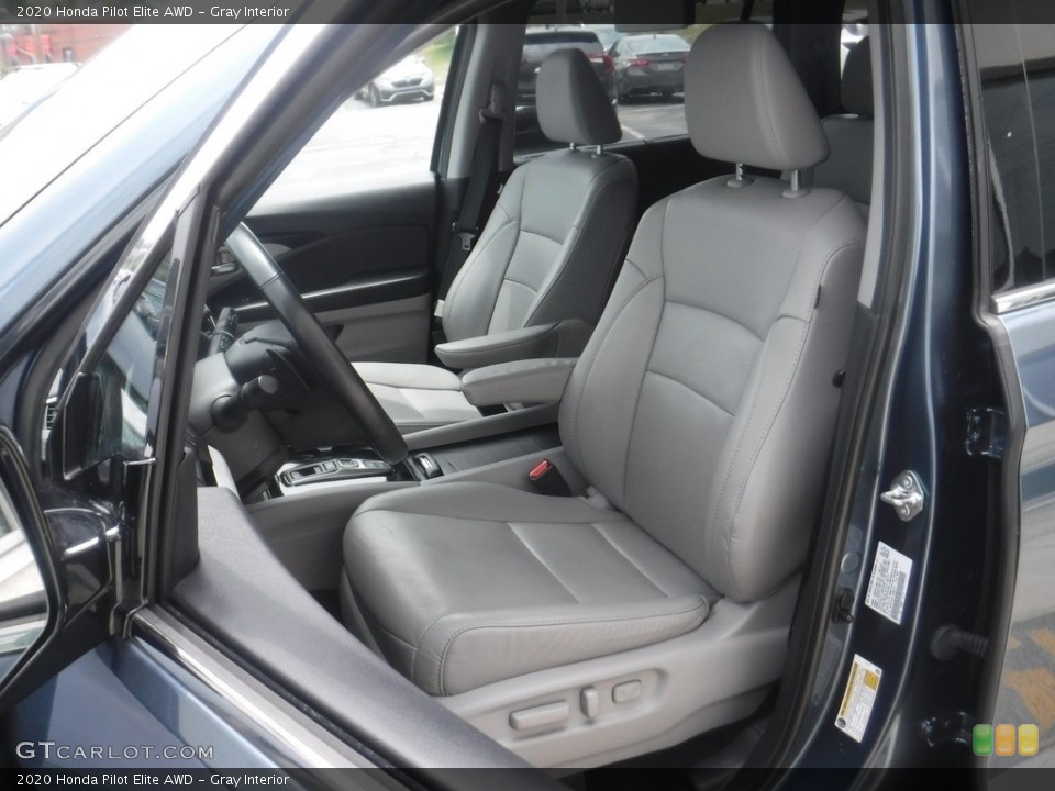 Gray Interior Front Seat for the 2020 Honda Pilot Elite AWD #146195925