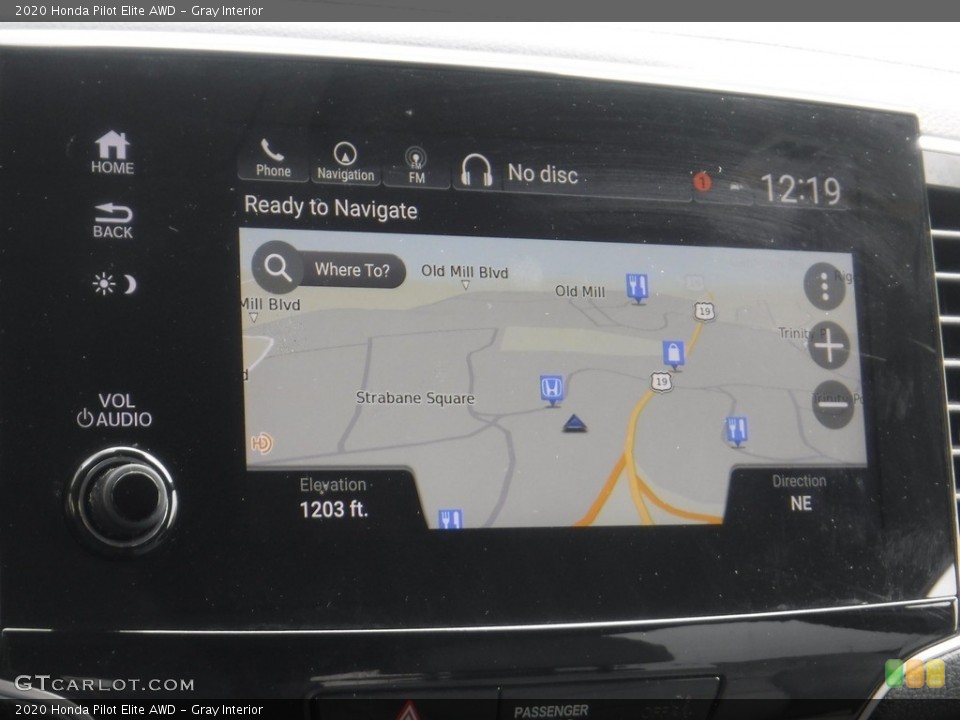 Gray Interior Navigation for the 2020 Honda Pilot Elite AWD #146196021