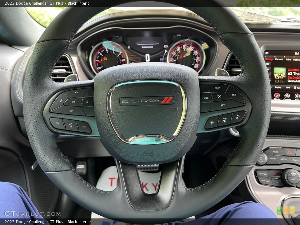 Black Interior Steering Wheel for the 2023 Dodge Challenger GT Plus #146196216