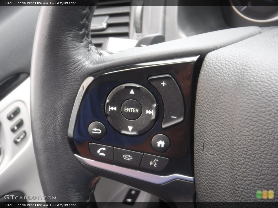 Gray Interior Steering Wheel for the 2020 Honda Pilot Elite AWD #146196270