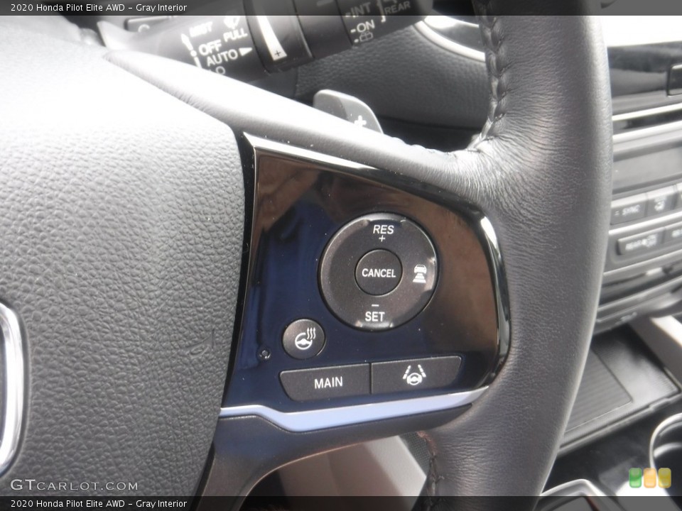 Gray Interior Steering Wheel for the 2020 Honda Pilot Elite AWD #146196291