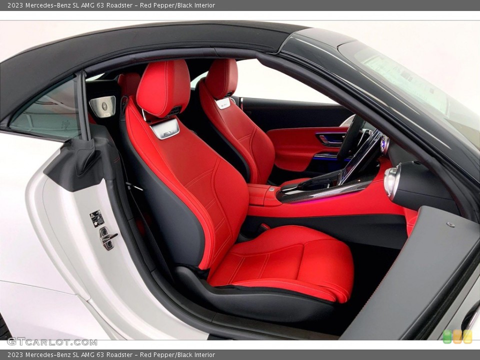Red Pepper/Black Interior Photo for the 2023 Mercedes-Benz SL AMG 63 Roadster #146196711