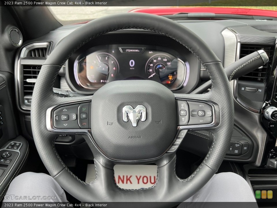 Black Interior Steering Wheel for the 2023 Ram 2500 Power Wagon Crew Cab 4x4 #146197062